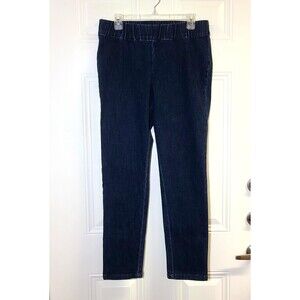 Soft Surroundings Jeggings Pullon Womens Size M Stretch Blue Dark Wash